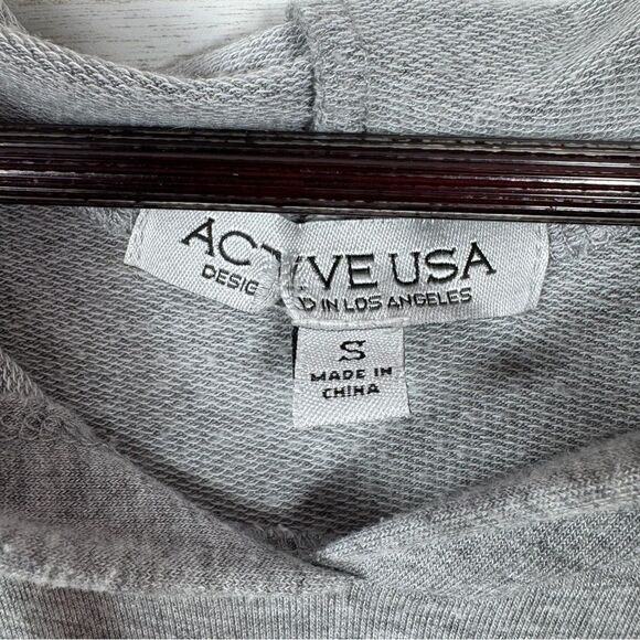 Active USA Sleeveless Hoodie Sheath Dress Grey Small - Picture 9 of 12